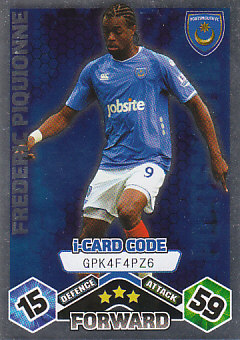 Frederic Piquionne Portsmouth 2009/10 Topps Match Attax i-Card Code #EX122